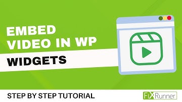 How To Embed Video In Widgets In WordPress