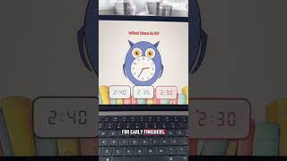 What Time is It?  Telling time app from readaloudcorner.  #teacher #clock #time  #math #mathgames