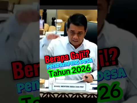 Berapa Gaji Pendamping Desa Tahun 2026 Desa Pendampingdesa Gaji Tpp Viral Kemendesa Prabowo