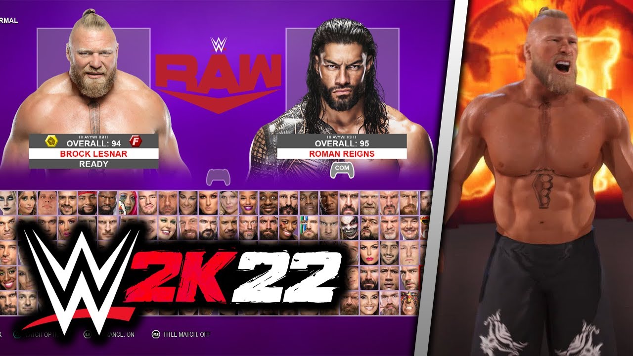 WWE 2K22 Roman Reigns Roster And Rating Reveal –