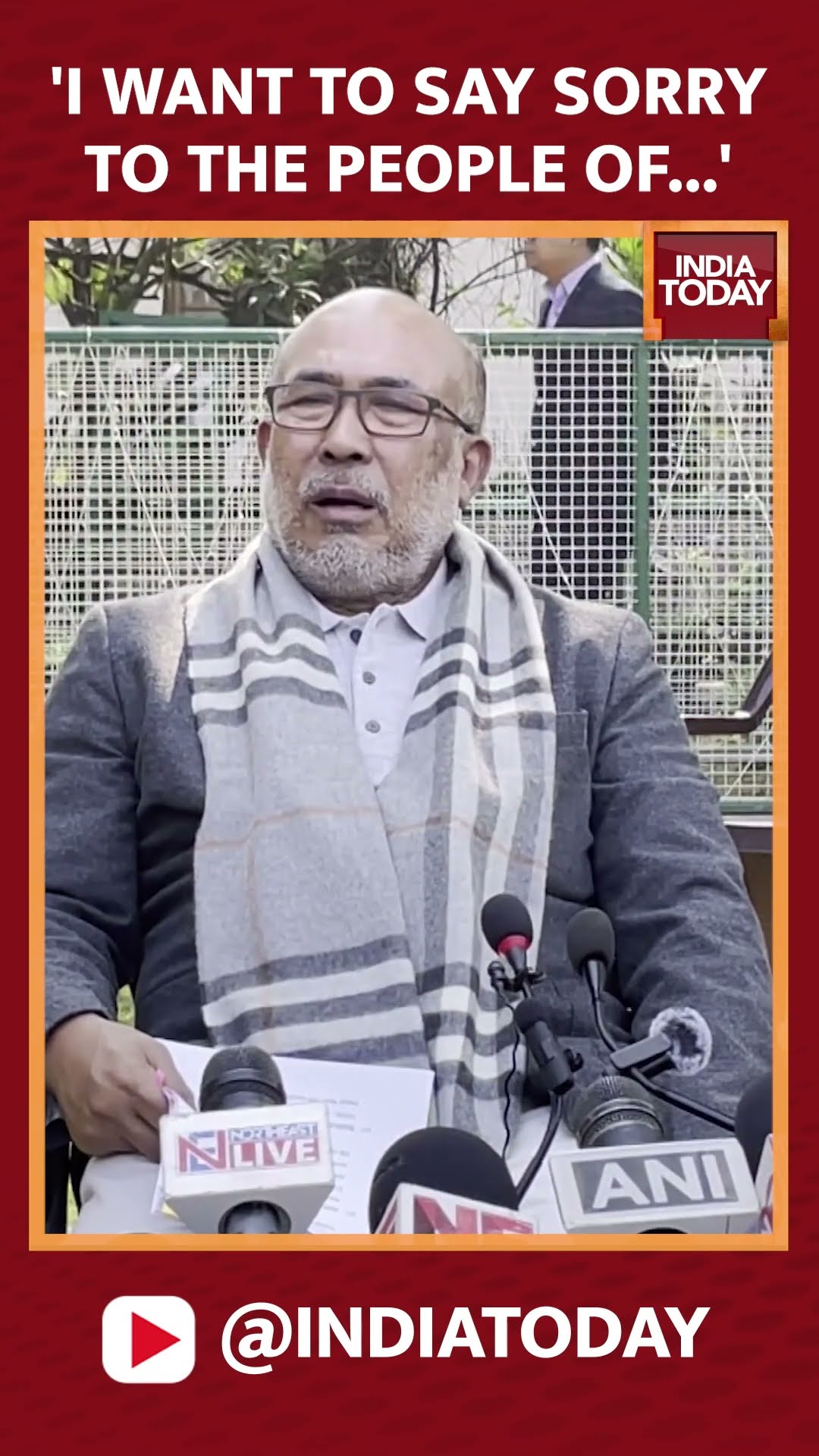 Entire Year Has Been Very Unfortunate, I Want To Say Sorry To The People Of The State: Manipur CM
