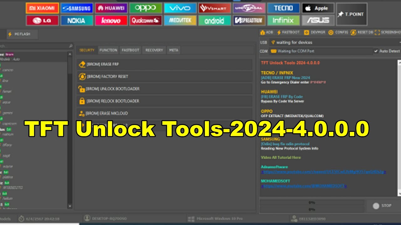 Tft Unlock Tools 4000 อัพเดท Youtube 