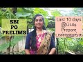 SBI PO PRELIMS | Last 10 days Strategy