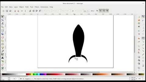 Drawing a rocket in Inkscape
