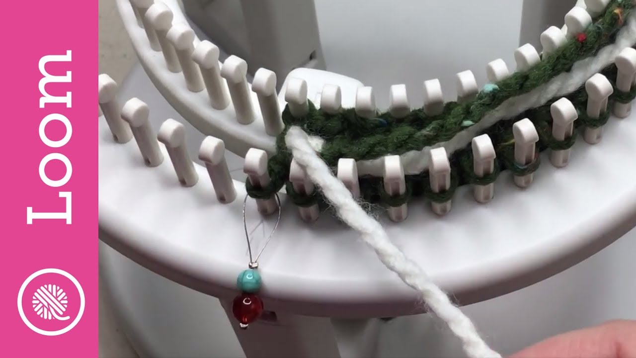How to Change Colors in Double Knit on the Loom (CC) 
