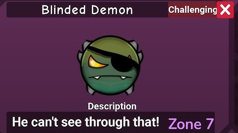 How to get BLINDED DEMON in FIND THE GEOMETRY DASH Difficulties Roblox Zone 7
