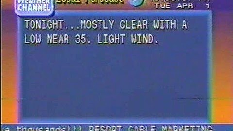Local Forecast April 1, 1997
