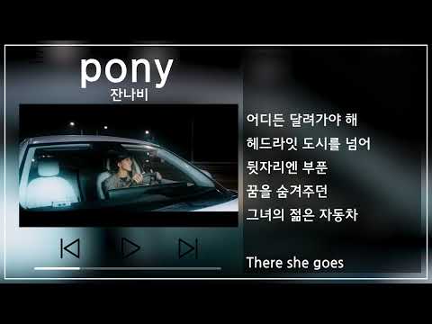잔나비 Jannabi Pony 뮤비 가사 MV Lyrics 
