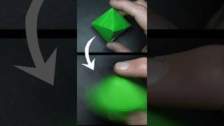 DIY Origami Hexahedron Spinner #shorts