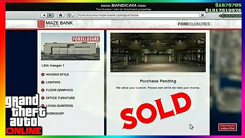 Como vender hangar no GTA 5?