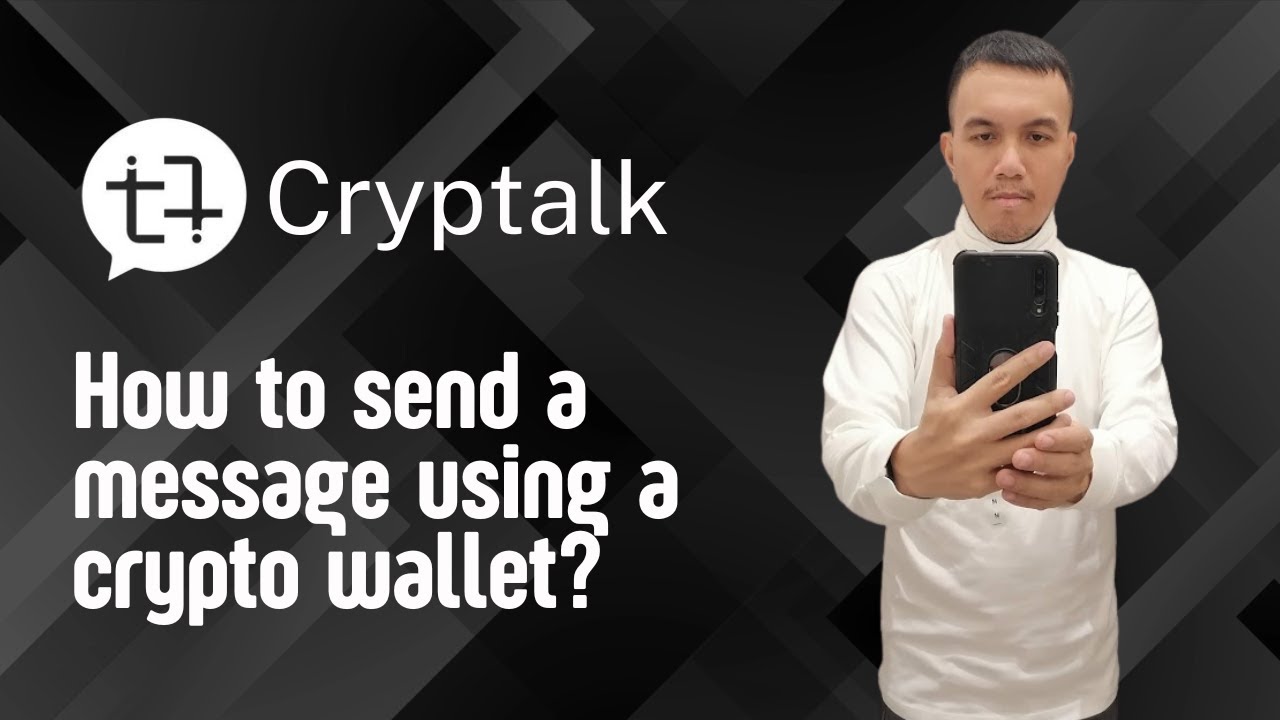How to send a message using a crypto wallet with Cryptalk? - YouTube