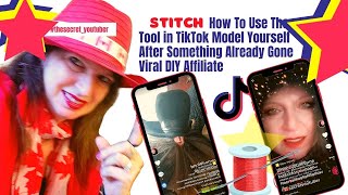 How To Use The Stich Tool in TikTok Model Yourself After Something Already Gone Viral DIY Affiliate screenshot 3