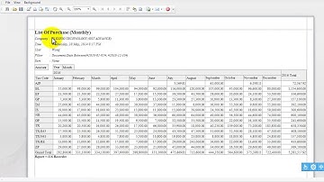 Flexigo Accounting System - List Of Purchase Monthly