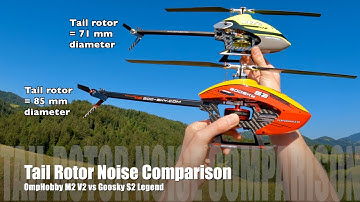 Tail Rotor Noise Comparison - OMPHobby M2 V2 vs GOOSKY S2 Legend 🇸🇮
