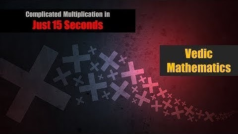 Multiplying any two 2 digit number in 3 seconds.