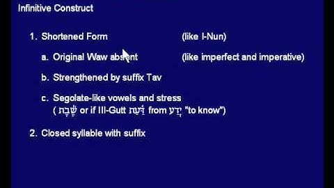 35.05   I Waw Qal Infinitive Construct