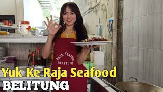 Koki Cantik Raja Seafood masak ikan kakap merah mentega || yuk mampir ke Raja Seafood Belitung