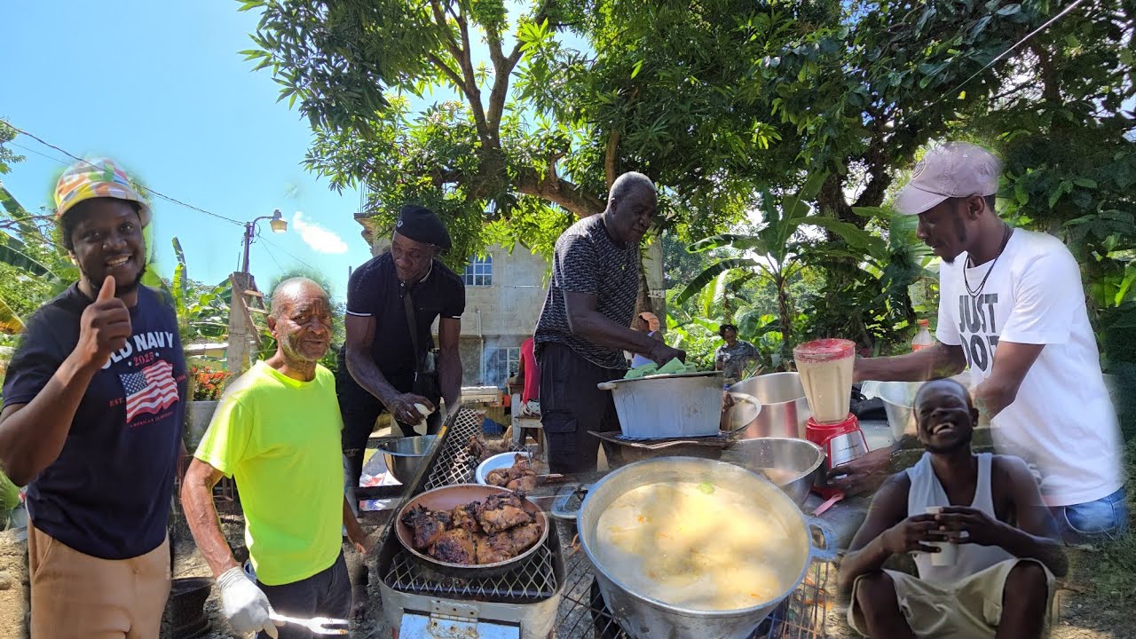 Subscribers link Up Grenada Oil Down Pot 🇬🇩 Jerk Chicken | Soup | Danny Brithday Eeveryone link Up 