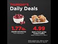 Hyvee thursdays daily deals sale cheeries  jumbo muffins 07202023 stockup prepping groceries