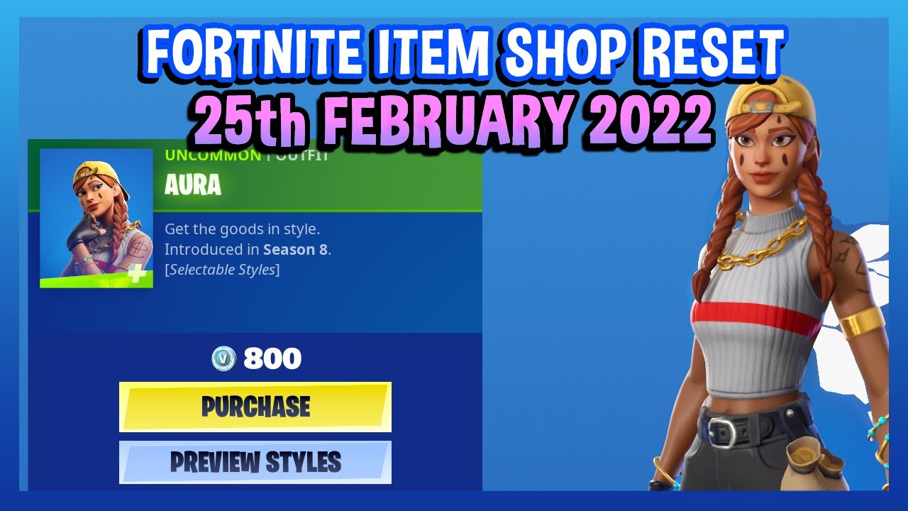 AURA IS BACK Fortnite Item Shop Reset 25th February 2022 YouTube aura-is-back-fortnite-item-shop-reset-25th-february-2022-youtube