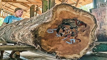 the unexpected discovery of an old teak log with a hole in it is disturbing
