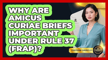 Why Are Amicus Curiae Briefs Important Under Rule 37 (FRAP)? - Courtroom Chronicles