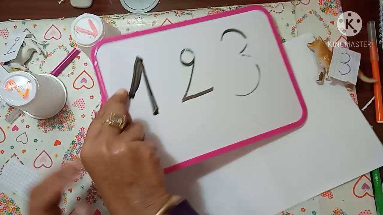 رياضيات 16. الأرقام 1،2،3. قسم التحضيري. classe préparatoire