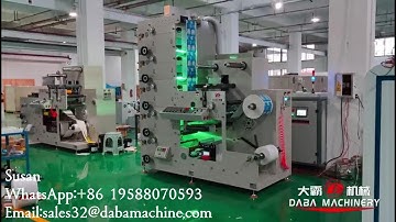 DABA Label Sticker Stack Flexo Printing Machine With Good Registration For Wet Wipes Package#printer