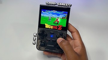 The Kinhank K36 Handheld Gaming Console has 9,000+ Games • Gameplay & Unboxing
