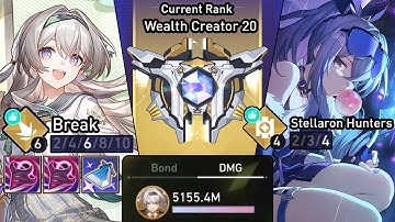 Making Break Team Work In Wealth Creator 20! Firefly With Break & Stellaron Hunters | Currency Wars