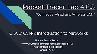 Packet Tracer Lab 4.6.5 Tutorial - Cisco Intro to Networks