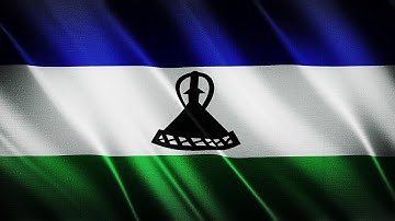 Flag of Lesotho Waving [FREE USE]