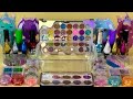 GLITTER SLIME. 🌴🌲Mixing makeup and glitter into Clear Slime. Satisfying 🦄Slime 🦄Videos 🦄city 🦄
