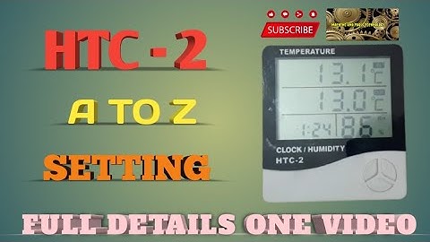 HTC 2 Humidity and temperature meter setting | HYDROMETER with clock  #htc  #humidity #temprature