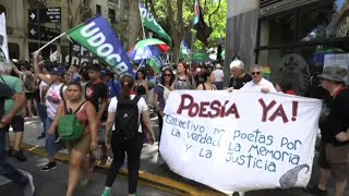 Grève générale en Argentine: rassemblement dans le centre de Buenos Aires | AFP Images