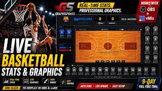 Basketball Live Stats   Graphics (Works with OBS & vMix)