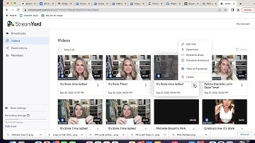 How to schedule the prerecorded video to fb using streamyard