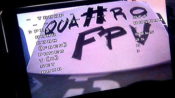 Acceso a menu betaflight con emisora y gafas fpv osd