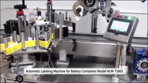 Automatic Labeling Machine for Battery Containers