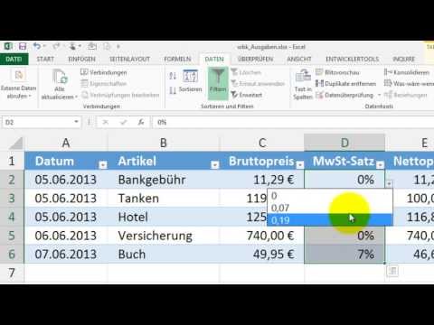 Excel # 353 - Datenüberprüfung - Fehler bei Liste mit Nachkommastellen in Excel 2010