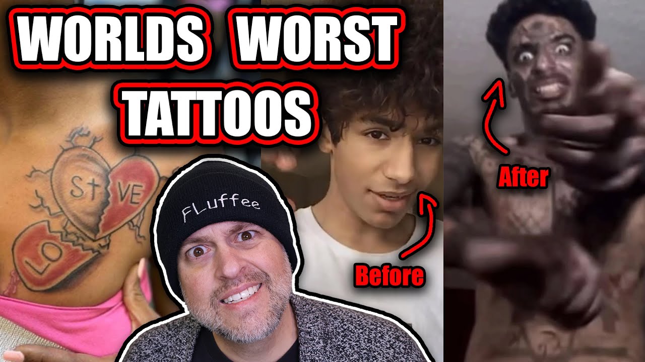 TIKTOK LIVE DESTROYED his FACE! 😨 - Worlds Worst Tattoos