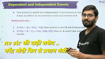 Dependent & Independent events|Mutually exclusive| Exhaustive event |Probability |#jeemain#nta