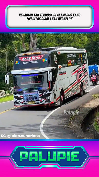 UNEXPECTED EVENTS HAPPENED ON A BUS CROSSING A CURVING ROAD!? #shorts #viral