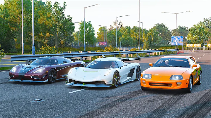Forza Horizon 4 Drag race: 1600hp Koenigsegg Jesko vs 1600hp Toyota Supra vs Koenigsegg Agera RS!