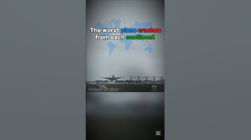The worst plane crashes from each continent🛬🌏| #aviation #plane #planecrash #avgeek #suicaaviation