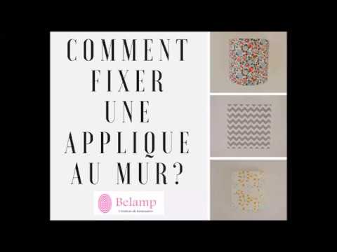 Fixer une applique murale  - prise dcl - domino - luminaire - Belamp