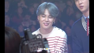 181201 MMA 방탄소년단 BTS JIMIN REACTION FOCUS 나하은