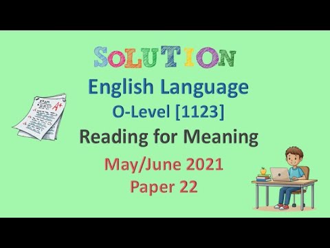 O Level English Language Past Paper 1123/22, Oct/Nov 2021 paper 2 part ...