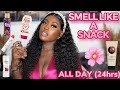 HOW TO SMELL LIKE A SNACK ALL DAY *24HRS* Must Have Feminine Hygiene Products 🌸l LUCY BENSON