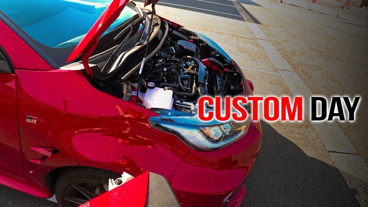 GRヤリスをカスタムするだけの休日｜ペダル交換、バルブ装着